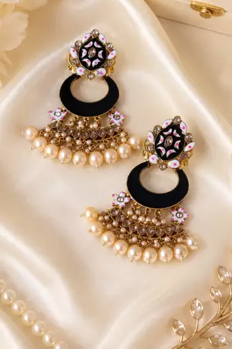 Regal artisan chandbali earrings