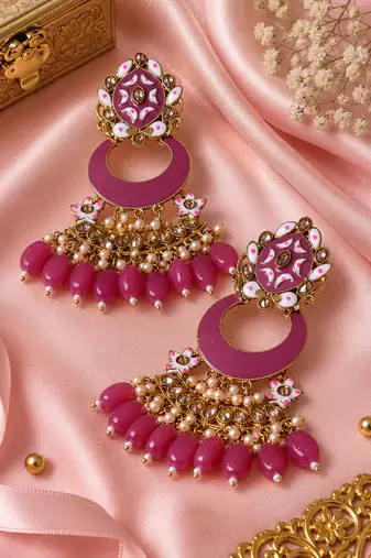 Heritage inspired statement earrings