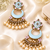 Exquisite meenakari drop earrings