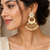 Meenakari pearl fringe chandbalis