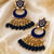 Artisan blue meenakari chandbalis
