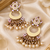 Meenakari pearl fringe chandbalis