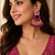 Designer meenakari chandbali earrings