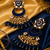 Artisan blue meenakari chandbalis