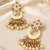 Meenakari pearl fringe chandbalis