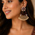 Meenakari pearl drop earrings