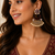 Meenakari pearl drop earrings