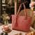  uno dusty pink diamond quilted tote bag