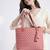  uno dusty pink diamond quilted tote bag