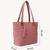  uno dusty pink diamond quilted tote bag