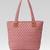  uno dusty pink diamond quilted tote bag