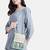  mod mint green chevron cotton sling bag
