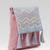  mod dusty pink chevron cotton sling bag