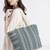  earth edit green & multi ethnic cotton tote bag