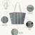  earth edit green & multi ethnic cotton tote bag