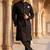 jacquard mens modi jacket with weaving work kurta pajama