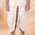 Boys rust brown folk art print kurta & dhoti set