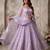 lavender georgette embroidered designer lehenga-choli