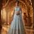 sky blue georgette embroidered designer lehenga-choli