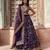 purple georgette embroidered designer lehenga-choli