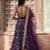purple georgette embroidered designer lehenga-choli