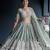 grey net embroidered designer lehenga-choli
