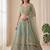 green net embroidered designer lehenga-choli