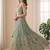 green net embroidered designer lehenga-choli