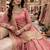 pink silk embroidered designer lehenga-choli