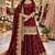 maroon silk embroidered designer lehenga-choli