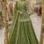 green silk embroidered designer lehenga-choli