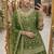 green silk embroidered designer lehenga-choli