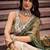 off white silk embroidered designer lehenga-choli