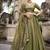 olive silk embroidered designer lehenga-choli