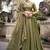 olive silk embroidered designer lehenga-choli