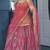 orange silk embroidered designer lehenga-choli