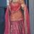 orange silk embroidered designer lehenga-choli