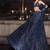 blue silk embroidered designer lehenga-choli