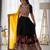 black georgette woven designer lehenga-choli