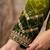 Green premium chinon embroidered kurta palazzo set with dupatta