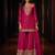 Rani pink premium chinon embroidered sharara suit with dupatta