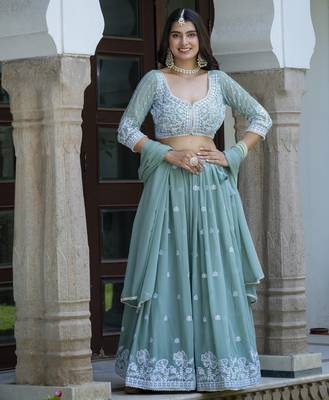 Designer Lehenga Choli for wedding Party Wear 1