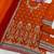 Orange airtex chinon embroidered palazzo suit with dupatta