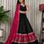 Black Embroidery sequin and foil mirar Vichitra silk blend Lahenga choli Set