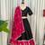 Black Embroidery sequin and foil mirar Vichitra silk blend Lahenga choli Set