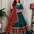 Morpich Embroidery sequin and foil mirar Vichitra silk blend Lahenga choli Set