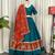 Morpich Embroidery sequin and foil mirar Vichitra silk blend Lahenga choli Set