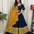 Navy Blue Embroidery sequin and foil mirar Vichitra silk blend Lahenga choli Set
