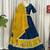 Navy Blue Embroidery sequin and foil mirar Vichitra silk blend Lahenga choli Set