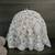 Silver thread embroidered silk clutch